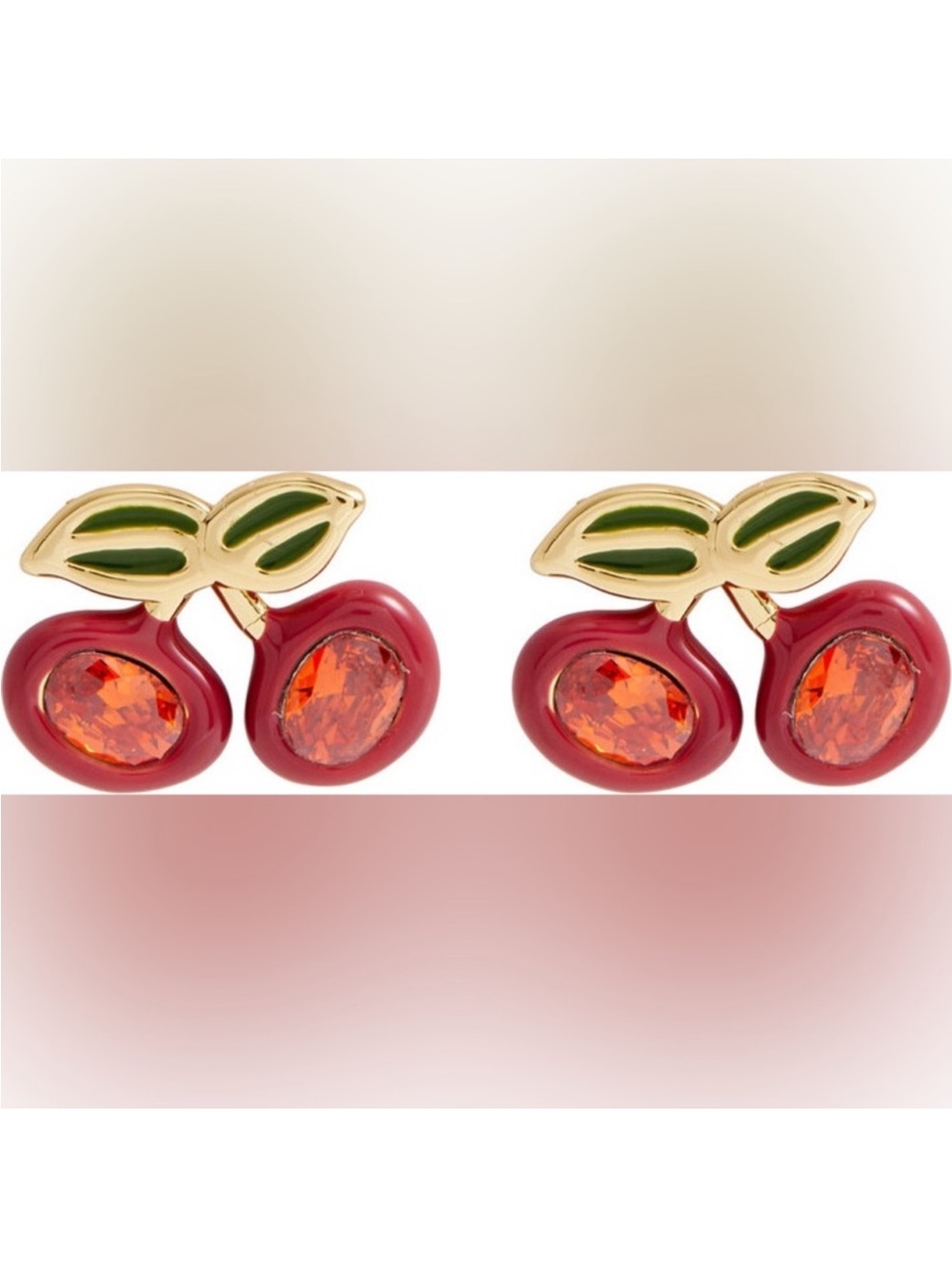 Coach Cherry Stud Earrings - Picture 6 of 6